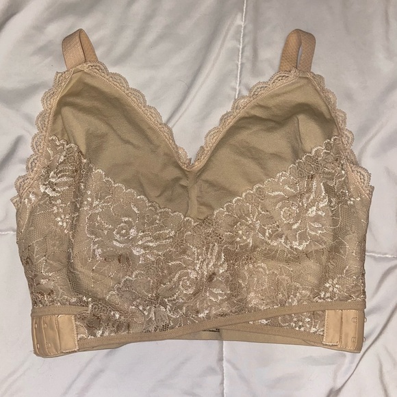 Cara Mia Intimates & Sleepwear Cara Mia Bra 3xl Nude Bralette Lace